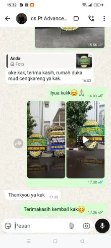 Testimonial Papan Bunga Pernikahan jambu
