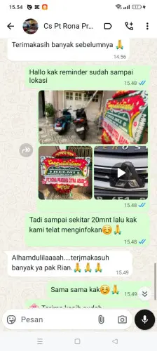 Testimonial Papan Bunga jambu